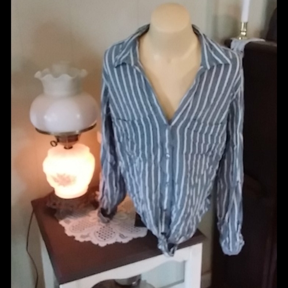 Longsleve striped blouse - Picture 1 of 3